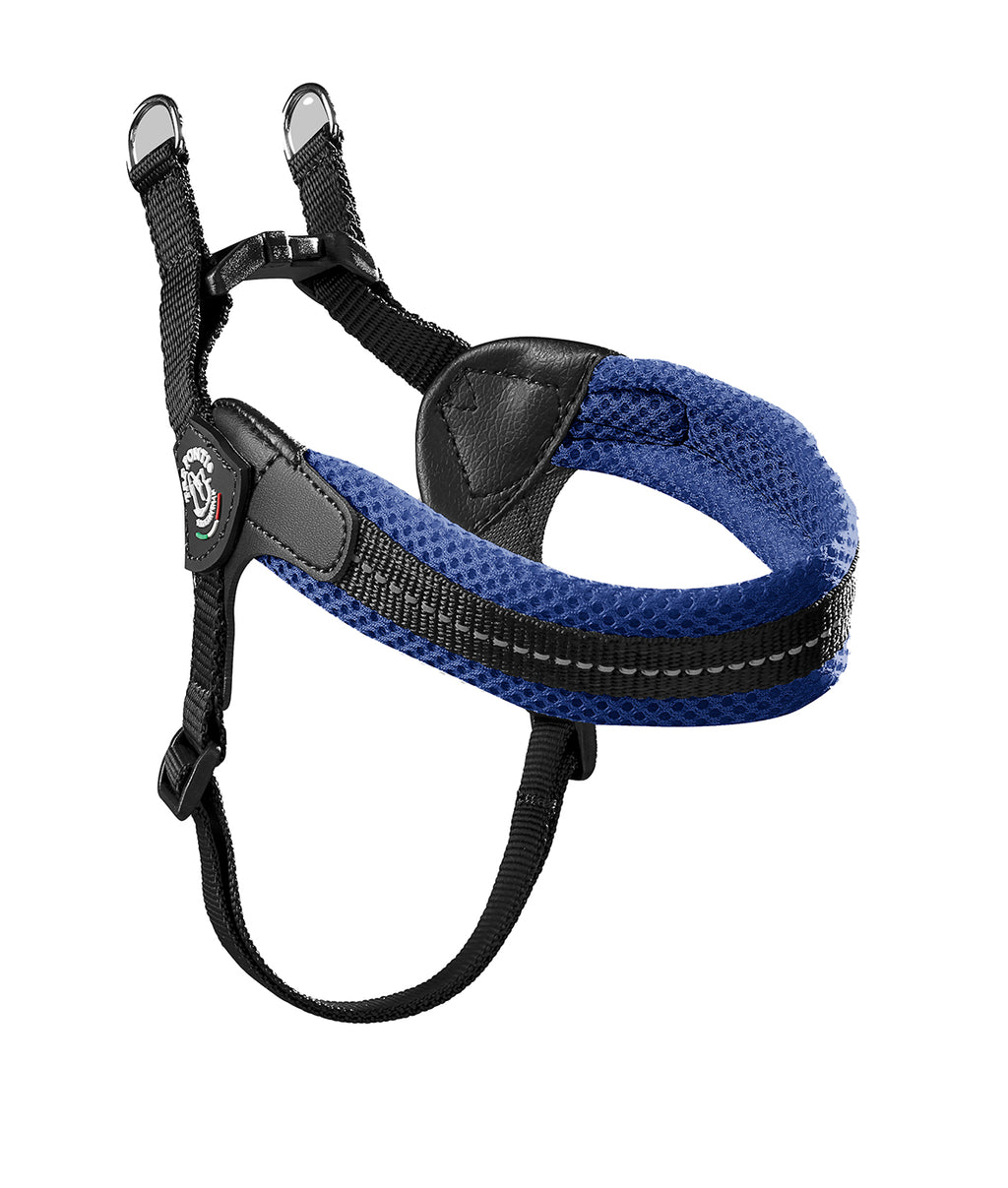 Easy Fit Blue Mesh Harness with Adjustable Girth