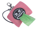 Mesh Smiley Dog Poo Bag Dispenser Fluo Pink