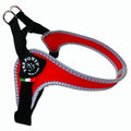 Easy Fit Silver - Red Harness with Adjustable Girth